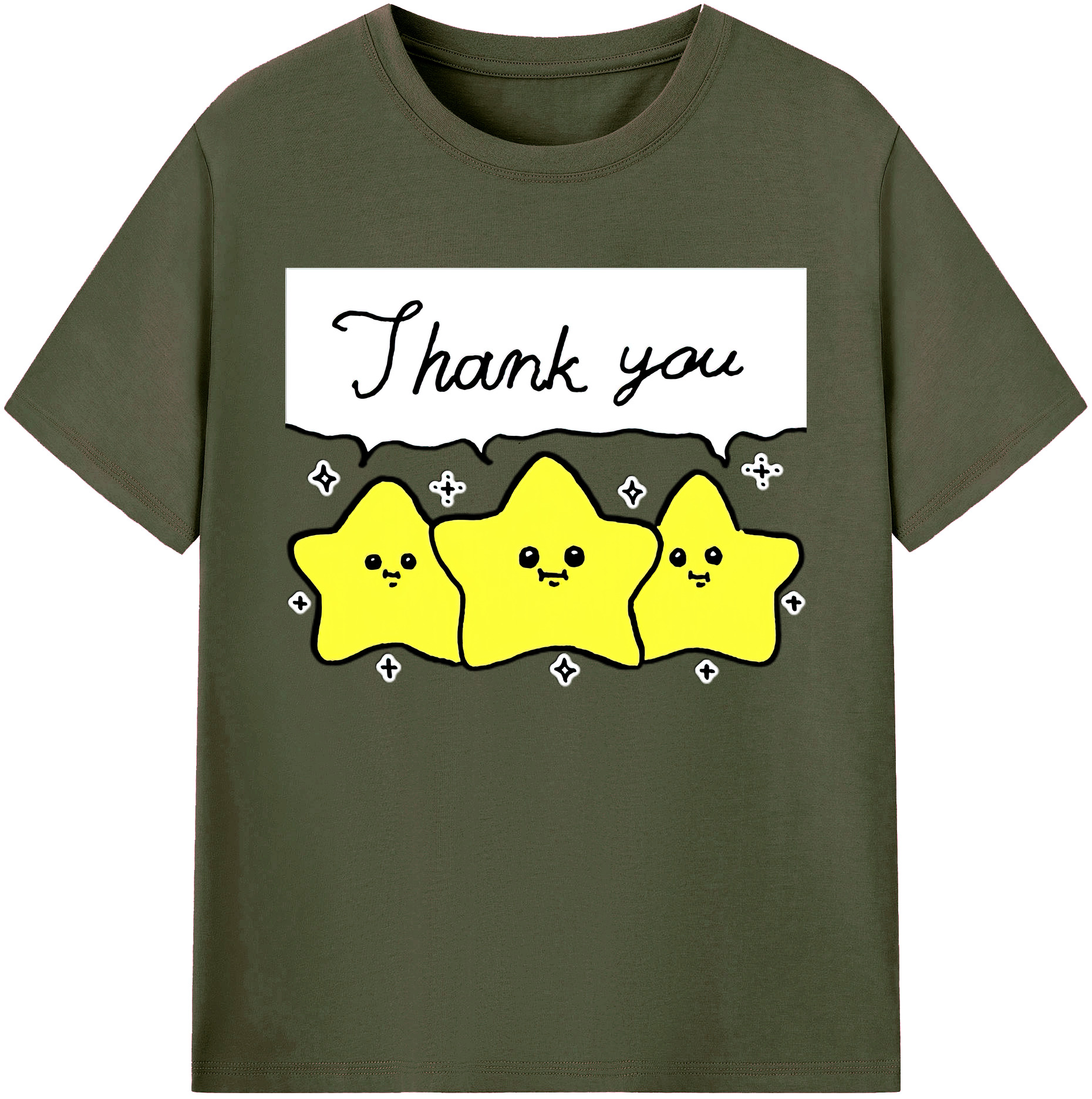 （画像用） ちいかわ 流れ星 Chii-kawa Shooting star 綿100％ メンズ半袖Tシャツ｜肌触りやわらか＆通気性